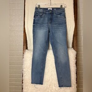 Kensie Jeans High Rise Skinny Women’s 2 Light Blue Straight Leg Jeans